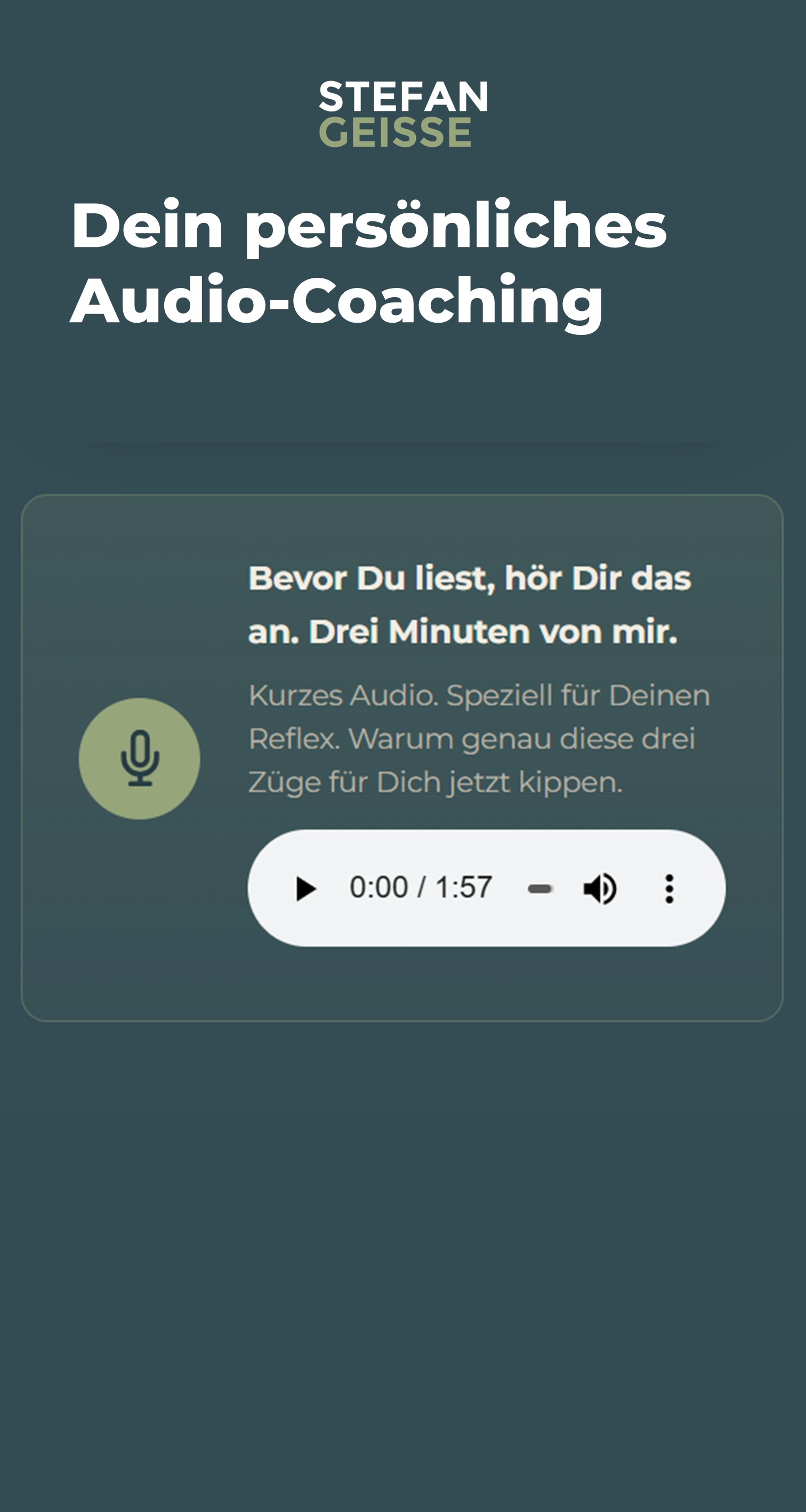 Bonus Audio-Coaching